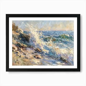 Sea Crashing Art Print