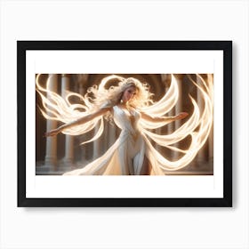 Angel With Wings Art Print