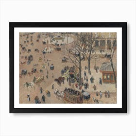 La Place Du Theatre Francais, Camille Pissarro Art Print