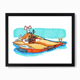  Island And Blue Sea Art Print