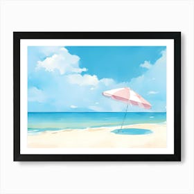 Beach Umbrella 8 Art Print