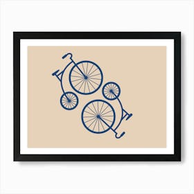 Two Bicycles Art Print