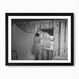 Untitled Photo, Possibly Related To Mrs, Emil Kimball Sweeping Kitchen In Her Present Home, The Broom Was Made Art Print