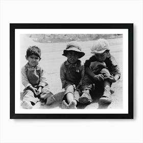 Spanish American Children, Penasco, New Mexico By Russell Lee Art Print