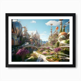 Fairytale City 4 Art Print