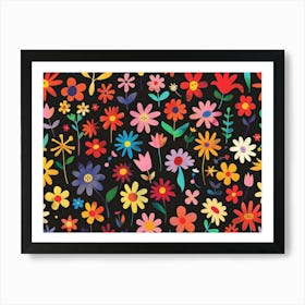 Colorful Flowers 4 Art Print