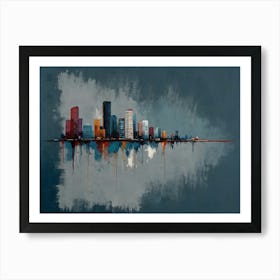 Cityscape - Miami Hamptons style Art Print