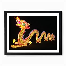 Dragon At Night Art Print