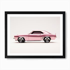 Toy Car 69 Camaro Pink Art Print
