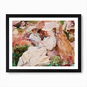 Simplon Mrs Barnard And Her Daughter Dorothy, John Singer Sargent Art Print