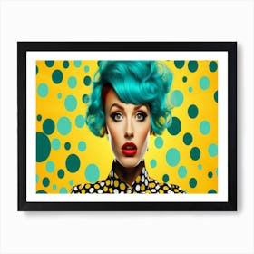 Polka Dot Girl 4 Art Print