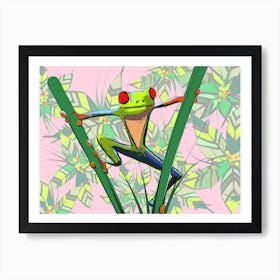 Rainforest Frog Art Print