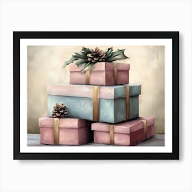 Christmas Presents 24 Art Print