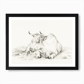 Lying Cow (1826), Jean Bernard Art Print