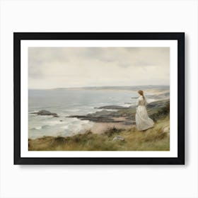 Coastal Breeze Oil Painting Art Print