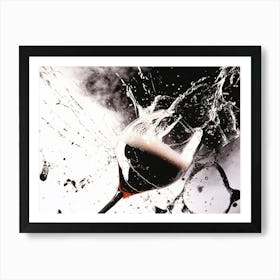 Splash Of Wine Art Print