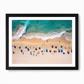 Aerial View Beach Club Summer Photography 6 Art Print