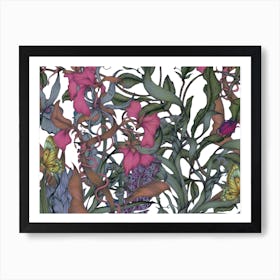 Beetle Garden I Art Print