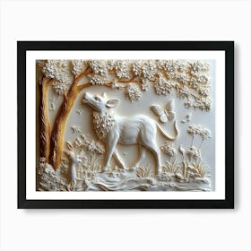 3d Beautiful Animal Art Print