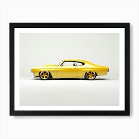 Toy Car 70 Chevelle Ss Yellow 2 Art Print