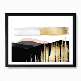 Gold And Black Canvas Print 65 Art Print