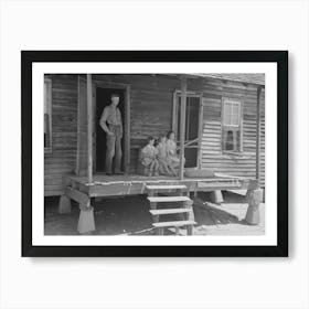 Untitled Photo, Possibly Related To Front Porch Of Sharecropper Cabin, Southeast Missouri Farms By Russell 3 Art Print