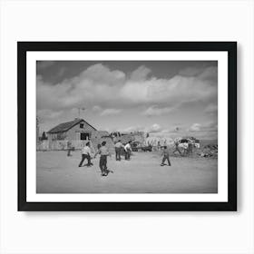 Untitled Photo, Possibly Related To Football Is Played By The Schoolboys At Concho, Arizona By Russell Lee Art Print