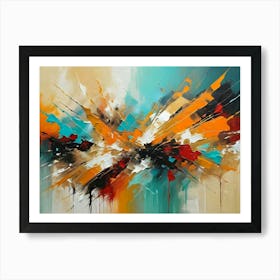 Abstract oil Painting Art Print