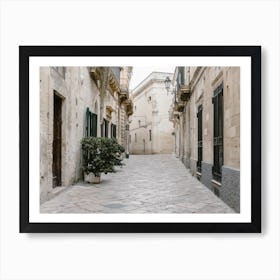 Street In Lecce Italy Art Print