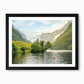 Lake In Norway Art Print