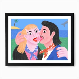 Kiss Art Print