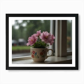 Flowers In A Cup 2 Art Print