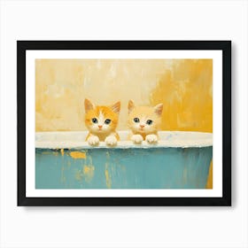 Bathroom Cats 9 Affiche