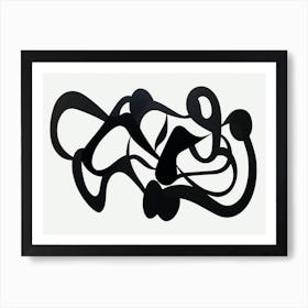 Abstract Calligraphy Art Print