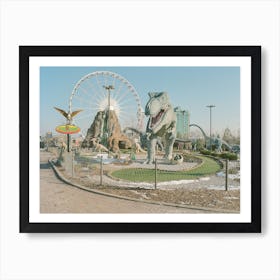 Dinosaur Golf Niagara Art Print