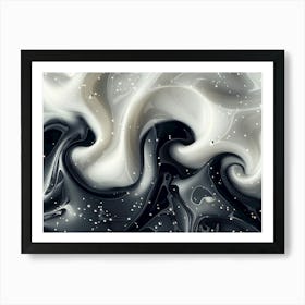 Black And White Swirls Art Print