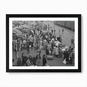 Los Angeles, California, The Evacuation Of The Japanese Americans From West Coast Areas Under U S Army War 2 Art Print