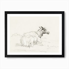 Lying Sheep 1, Jean Bernard Art Print
