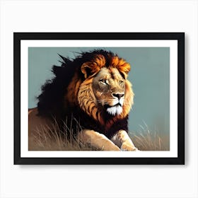 Lion Painting 59 Art Print