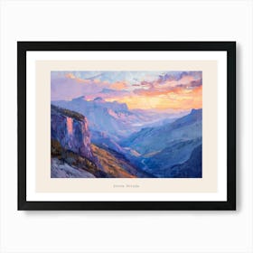 Western Sunset Landscapes Sierra Nevada 1 Poster Art Print