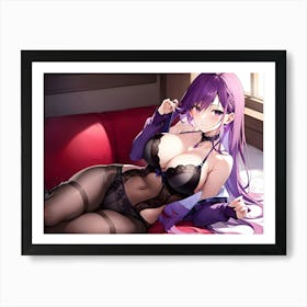 Cute Anime Girl 1 Art Print