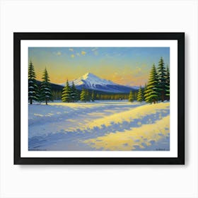 Snowy Mountain Art Print