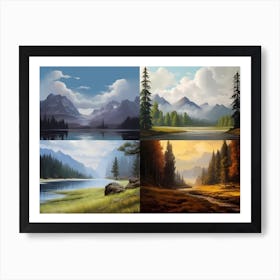 Landscape Oil Painting Art Print