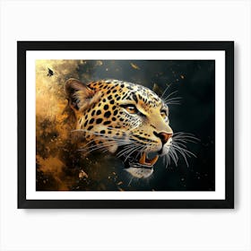 Fantasy Illustration Of A Wild Leopard Art Print