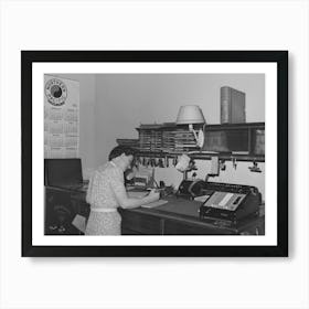 Office Worker In Wheat Broker S Office, Whitman County, Washington By Russell Lee Art Print