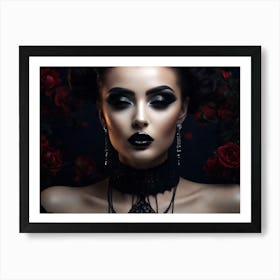 Ai Of Aesthetic Cosmetology Female Body Care Gothic 022202 Art Print