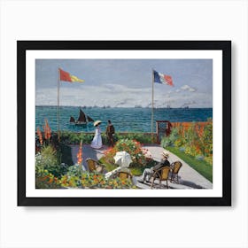 Garden At Sainte Adresse, Claude Monet Art Print