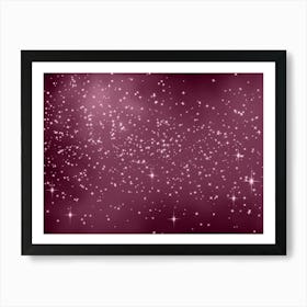 Cotton Candy Shining Star Background Art Print