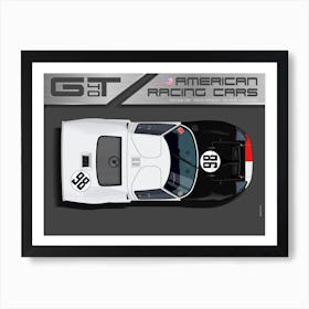 Ford Gt40, Daytona 66, Miles, Ruby Art Print