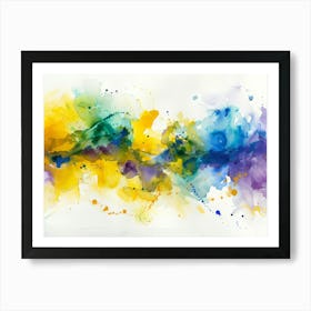 Abstract Watercolor Painting 72 Art Print